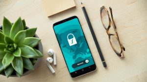 Illustration of a smartphone padlock symbolizing online security with 2-Factor Authentication