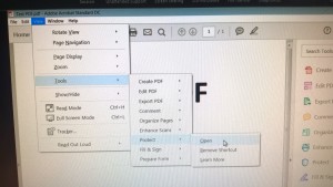 1-Open the PDF document that you would like to password protect