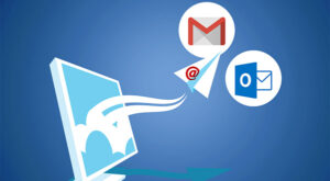 Showing ISP Email icons from a computer screen.