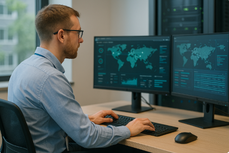 IT technician providing business IT support in Atlantic Beach, Florida.