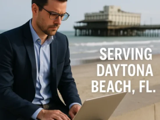 Professional IT technician providing local businesses with Daytona Beach Managed IT Services.