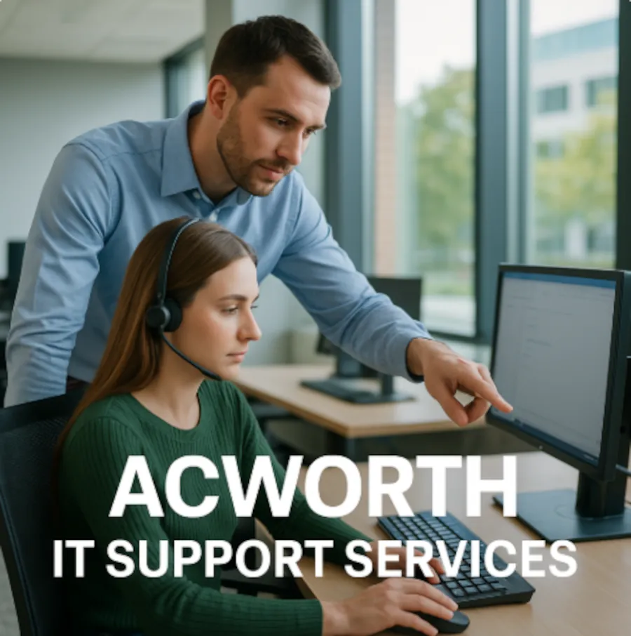 IT technician providing business IT support in Acworth, Georgia.