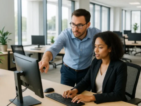 IT technician providing business IT support in Kennesaw, Georgia office environment.